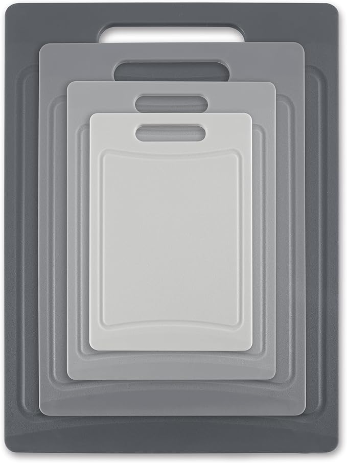 COOK WITH COLOR Non-Slip Cutting Board Set – Kitchen Essentials with Easy Grip - Image 7