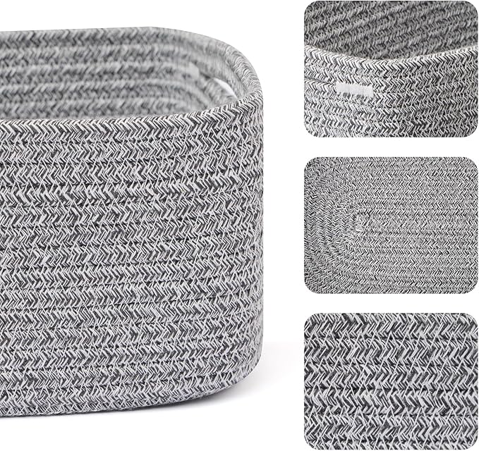 MiniArk Small Storage Baskets for Organizing | Closet Organizer Bins | Shelf - Image 2
