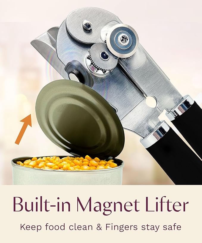 Premium Multifunction Magnetic Manual Can Opener and Bottle Opener, Heavy Duty - Image 7