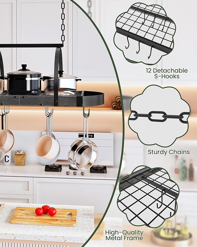 CHOEZON Hanging Pot Rack, Pot Hanger - Image 5