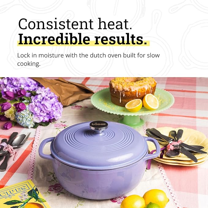 Lodge Essential Enamel Cast Iron Dutch Oven - Image 3