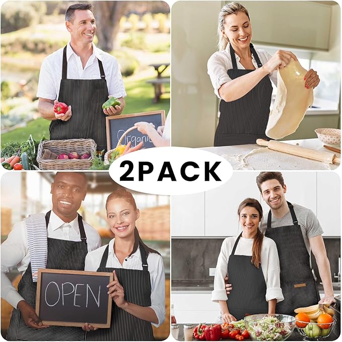 BeLuyi 2 Pack Adjustable Bib Apron - Image 7
