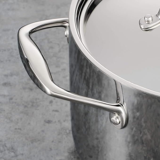 Tramontina Signature Tri-Ply Clad Stainless Steel 5-Quart Dutch Oven Pot - Image 4