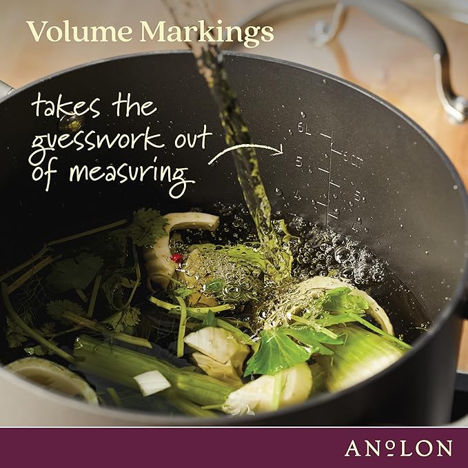Anolon Advanced Home Hard-Anodized Nonstick Wide Stock Pot/Stockpot - Image 8