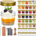QAPPDA 4oz Glass Jars With Lids, Small Mason Jars Wide Mouth, Mini Canning Jars by QAPPDA