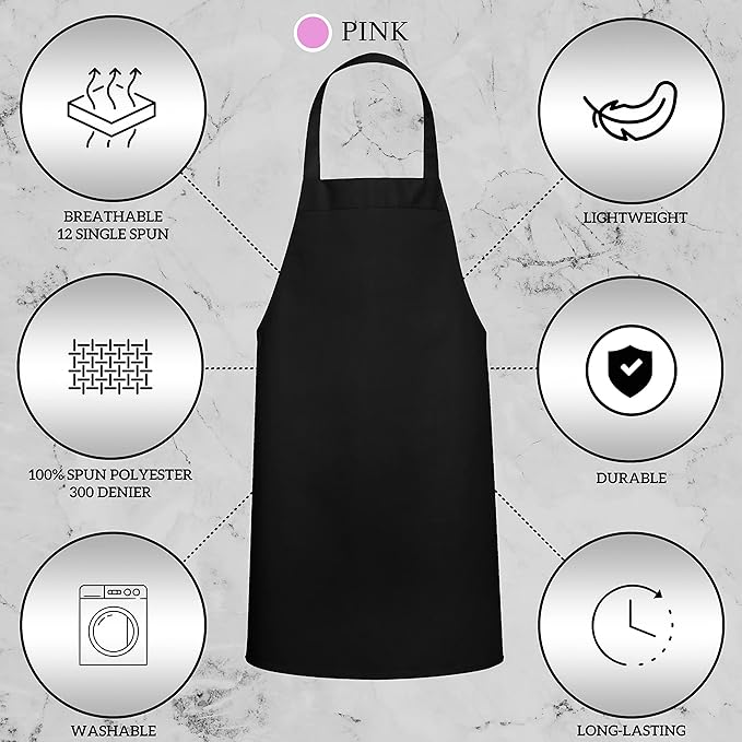 GREEN LIFESTYLE 2 Pack Chef Apron - Image 6