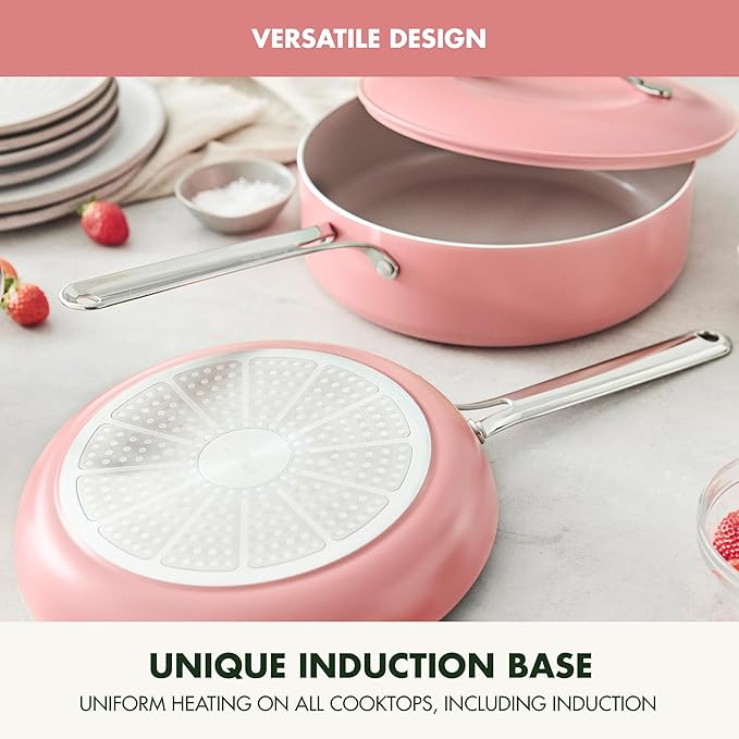GreenPan Nova 10” Frying Pan Skillet and 4.37QT Sauté Pan - Image 6