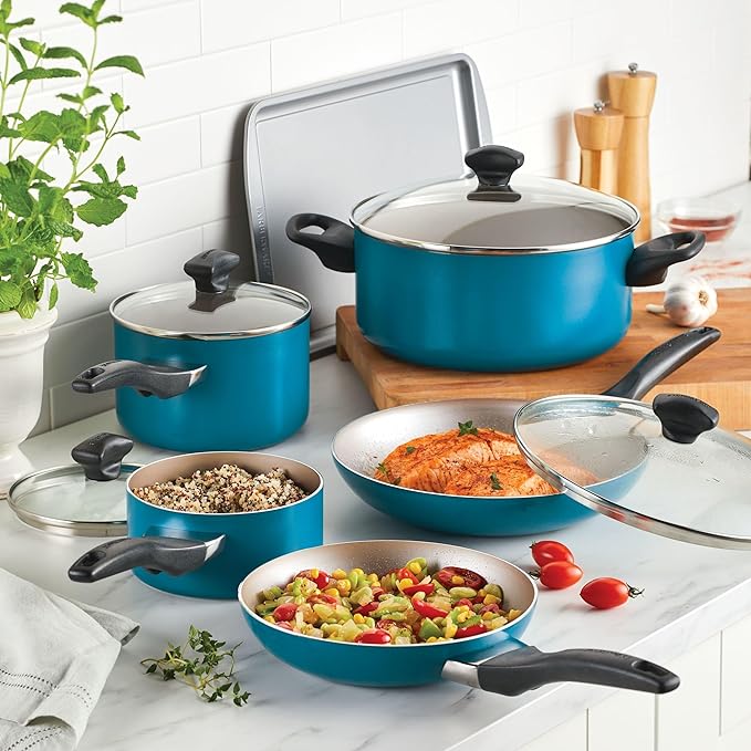 Farberware 20361 Dishwasher Safe Nonstick Cookware Set / Pots and Pans Set - Image 9