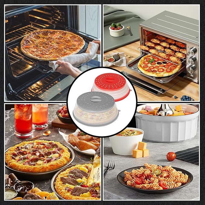 CasaCulina 2 Pack Collapsible Microwave Splatter Cover, Vented Microwave Lid - Image 7