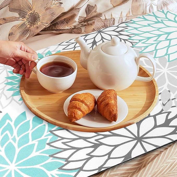 Findosom 2PCS 16" x 24" Dish Drying Mat & 24" x 5.5" Sink Splash Guard - Image 8