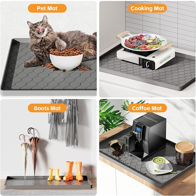 Winisok Silicone Under Sink Mat 37" x 22", kitchen Essentials and Gadgets - Image 5