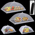 Food Covers for Outside Mesh, 2 Pack 40"X24" + 2 Pack 17"X17" Extra Large Pop by Fanghome