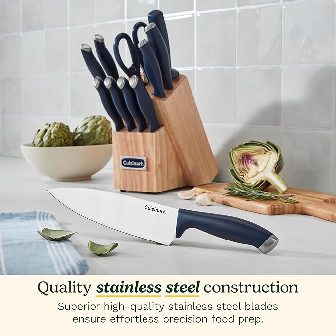 Cuisinart C77SSN-12P Color Pro Collection 12 Piece Knife Block Set - Image 2