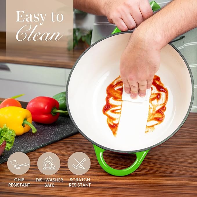 Nuovva Enamelled Cast Iron Dutch Oven Pot - Image 8
