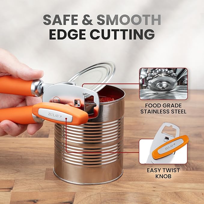 Zulay Kitchen Heavy Duty Stainless Steel Can Opener Manual - Image 4