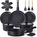 Ammeloo 21 Pcs Pots and Pans Set Non Stick, Ceramic Kitchen Cookware Set by Unknown