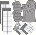 Oven Mitts Kitchen Towels and Dishcloths Pot Holders Sets, Oven Gloves Kitchen by BSKSSK