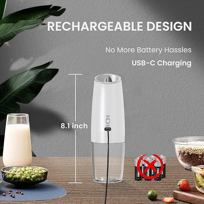 Rechargeable Salt And Pepper Grinder Set - Image 4