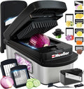 Mueller Pro-Series 10-in-1, 8 Blade Stainless Steel Multi Vegetable Chopper And by Mueller