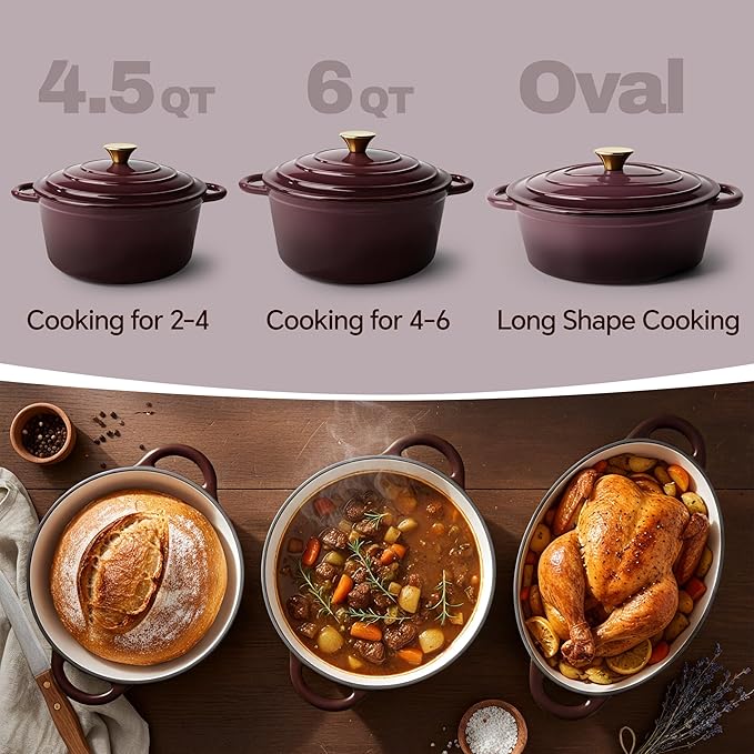 Vintage Style 6 Quart Dutch Oven Pot - Image 3