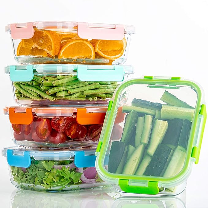 C CREST [10-Pack Glass Food Storage Containers, Meal Prep Containers - Image 7