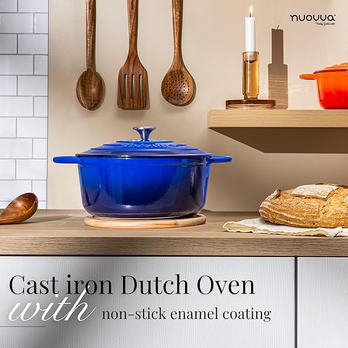 Nuovva Enamelled Cast Iron Dutch Oven Pot - Image 4