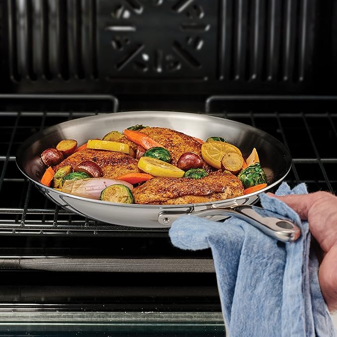 Tramontina Boston Tri-Ply Clad Stainless Steel 12-Inch Large Frying Pan - Image 5