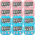 12 Pack Digital Kitchen Timer Small Classroom Timers by VOULOIR