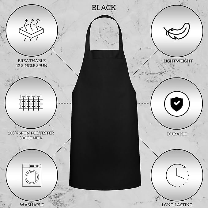 GREEN LIFESTYLE 12 Pack Bib Apron - Image 4
