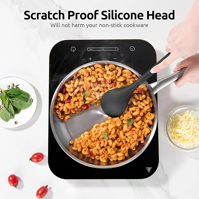 Silicone Kitchen Cooking Utensil Set: U-Taste High Heat Resistant 13.6in Long - Image 5