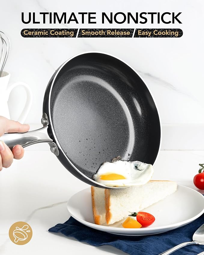MICHELANGELO Ceramic Frying Pan - Image 2