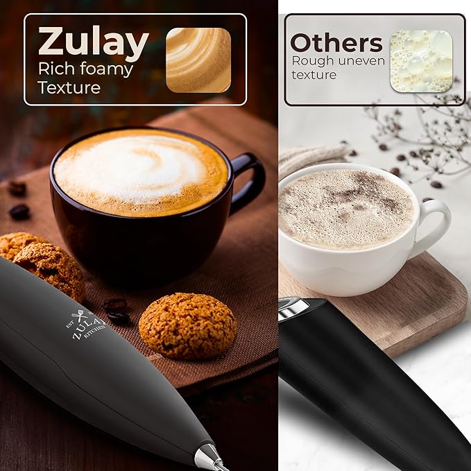 Zulay Kitchen Patented Tornado Triple Whisk Milk Frother - Image 6