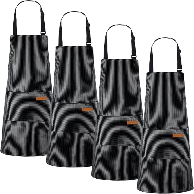 Handepo 4 Pcs Kitchen Aprons by Handepo