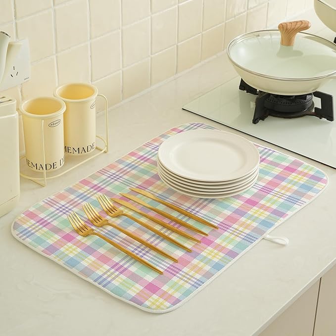 Spring Dish Drying Mat 18x24 Inches - Image 3