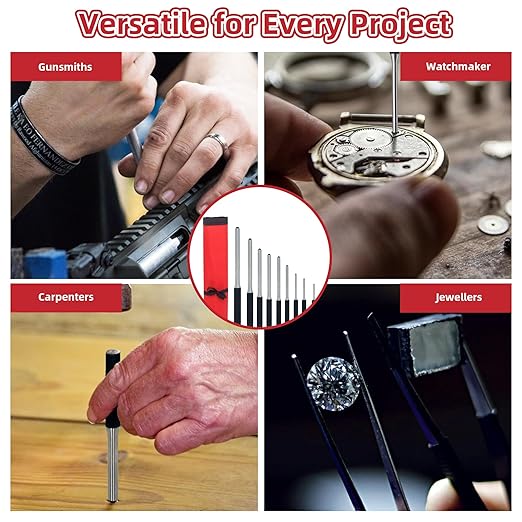 9-Piece Roll Pin Punch Set - Image 6