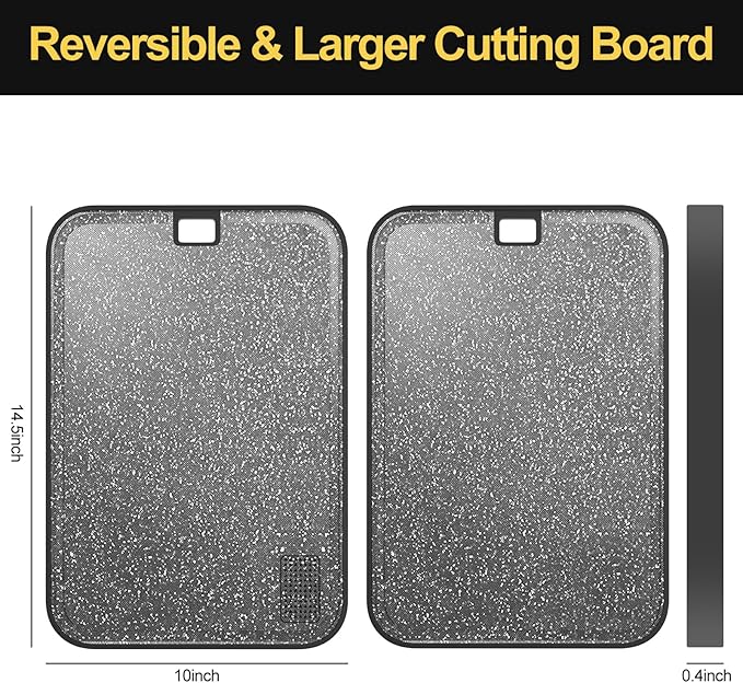 Metal Cutting Board, 15 x 10 inch Large Cutting Board - Image 5