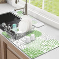 Findosom 2PCS 12" x 20" Dish Drying Mat & 24" x 5.5" Sink Splash Guard by Findosom