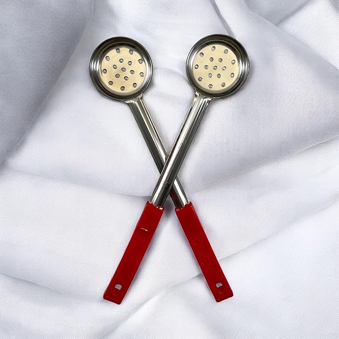 2 Ounce Slotted Stainless Steel Portion Control Ladle Spoon - Image 8