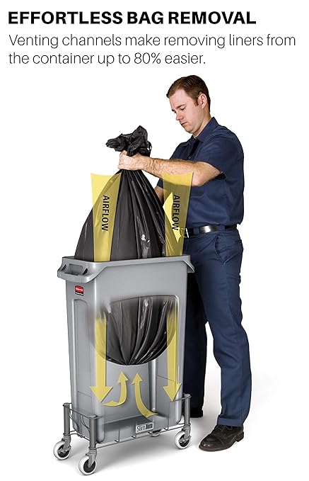 Rubbermaid Commercial Products Slim Jim Trash/Garbage Can - Image 6