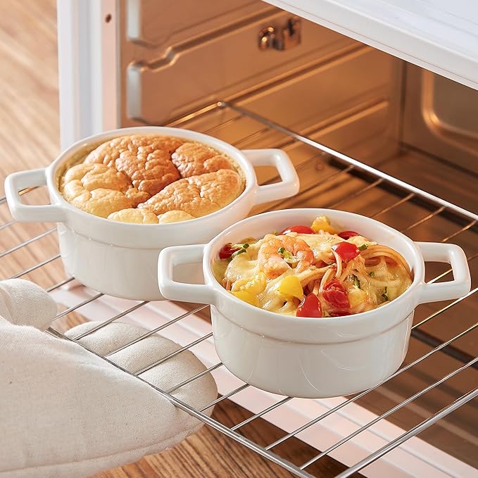 Lareina Mini Cocotte - 12oz Ceramic Casserole Dishes - Kitchen Casserole Sets - - Image 7