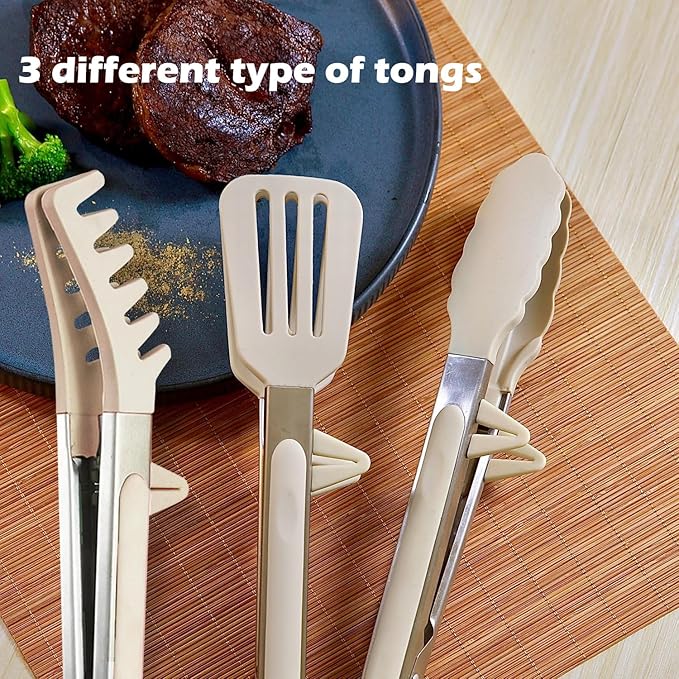 Kitchen Tongs, 9 Inch Tongs for Cooking - Image 7