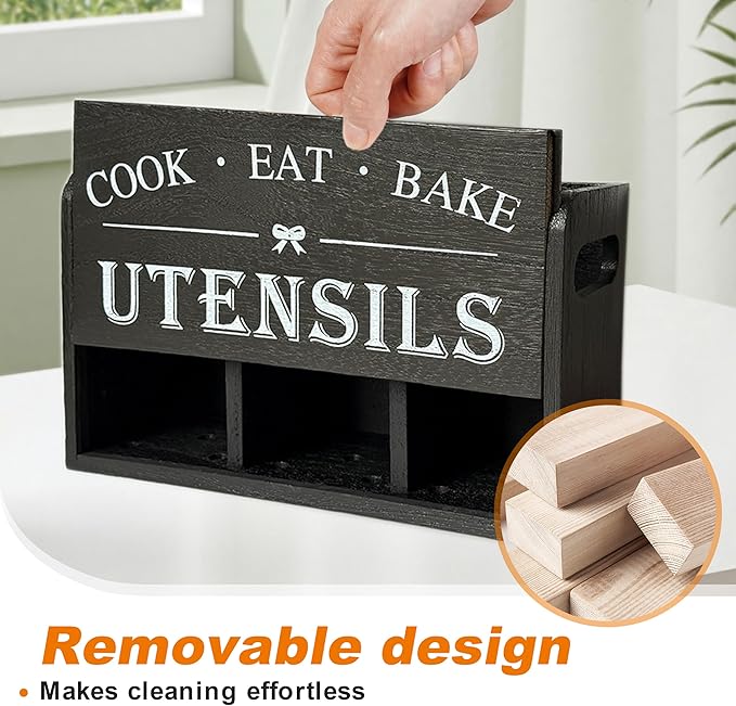 Wooden Kitchen Utensil Holder - Image 7