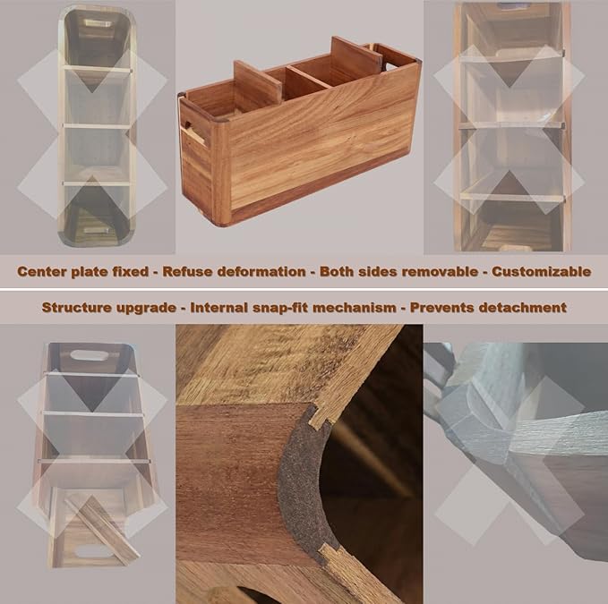Wooden Kitchen Utensil Holder for Countertop - Image 6