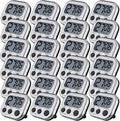 Leumoi 24 Pcs Digital Kitchen Timers Magnetic Back Timers Bulk Large Screen by Leumoi