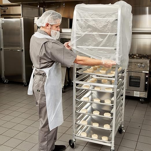 FSE Disposable Commercial Grade Sheet Pan/Bun Pan Rack Covers, 20.25" W x 26" D - Image 2