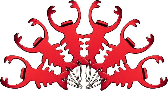 SWATOM Lobster 6PCS Bottle Opener Keychain Beer Openers Tool Key Chain Ring by SWATOM