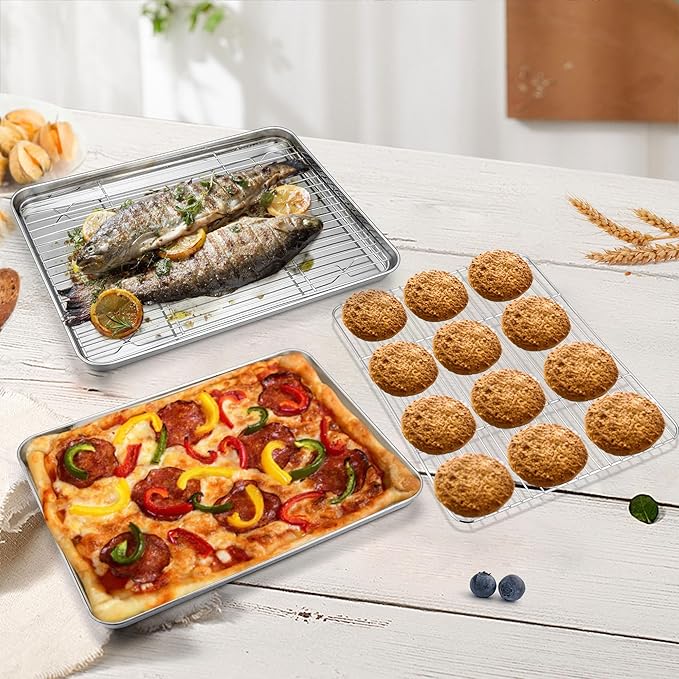 P&P CHEF 16 Inch Stainless Steel Baking Sheet - Image 6