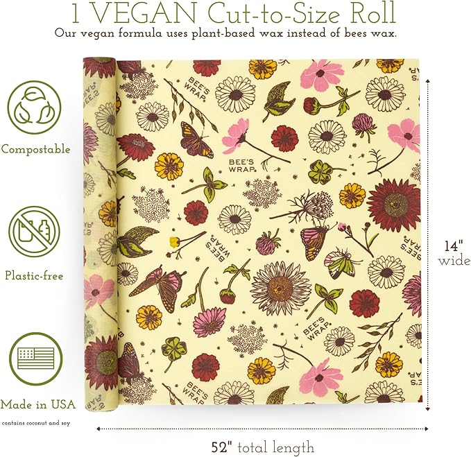 Bee's Wrap Vegan Beeswax Wraps for Food - Image 2