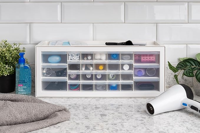 IRIS USA Plastic Storage Drawers, Made in USA, 26-Drawer Organizer Cabinet - Image 2