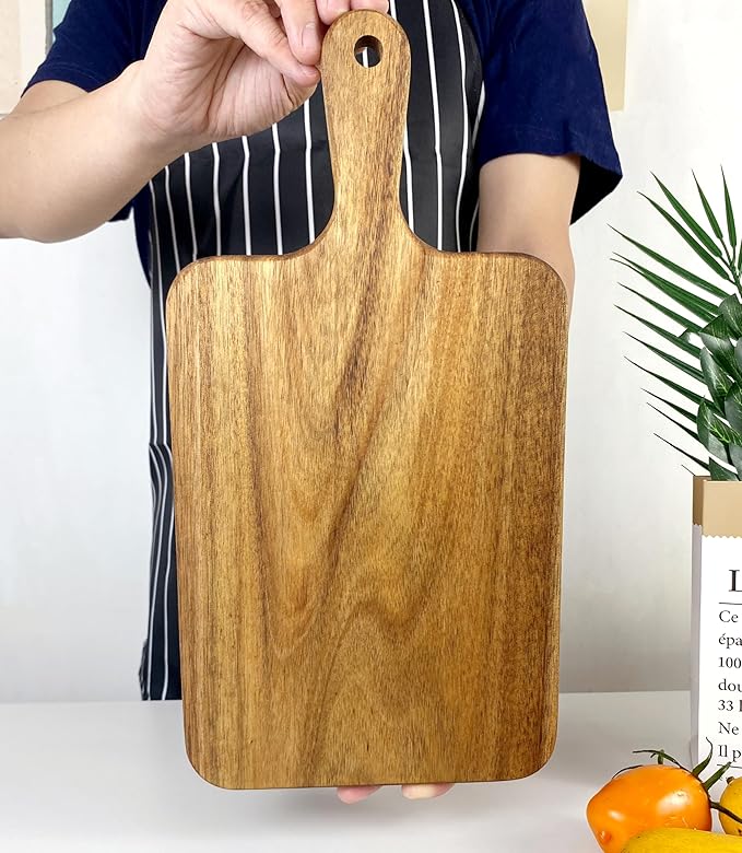 ZeQi 2PCS Small Acacia Wood Cutting Board - Image 8